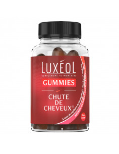 Luxéol Gummies Chute des Cheveux. 60 gommes orange mandarine