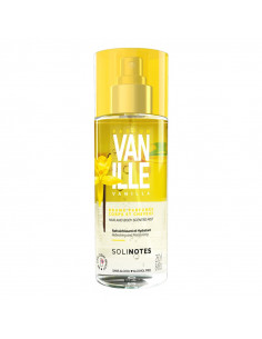 Solinotes Vanille Brume Parfumée corps cheveux. 250ml body mist spray jaune