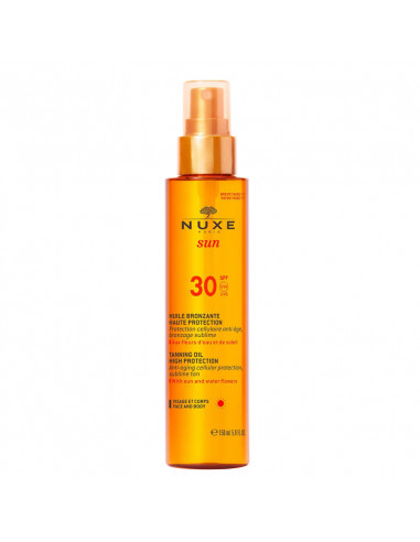 Nuxe Sun SPF30 Huile Bronzante Visage Corps 150ml spray