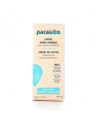 Parakito Crème Après-Piqûres. 40ml formule naturelle bébé 3 mois