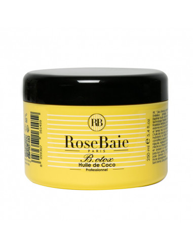 Rosebaie Botox Huile de Coco Professionnel. 250ml pot jaune