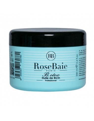 Rosebaie Botox Capillaire Huile de Ricin Professionnel 250ml pot bleu