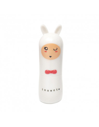 Inuwet Baume à Lèvres Barbe à Papa Bunny Sweety. 3,5g lapin blanc clin d'oeil