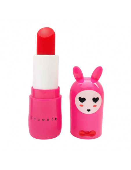 Inuwet Baume à Lèvres Cerise Lovely Bunny. 3,5g lapin rose coeur