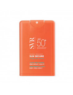 SVR Sun Secure SPF50+ Spray Pocket. 20ml format de poche voyage