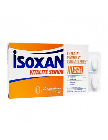Isoxan Vitalité Senior Triple Action. 20 comprimés