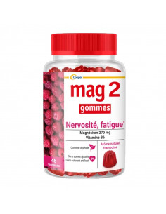 Mag2 Gommes Nervosité Fatigue arôme framboise. x45