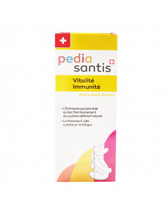 Pediasantis Vitalité Immunité. Sirop enfant arôme cassis 100ml