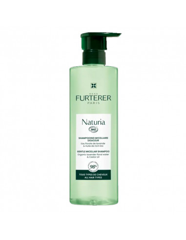 René Furterer Naturia Shampooing Micellaire Douceur Bio. 400ml flacon pompe