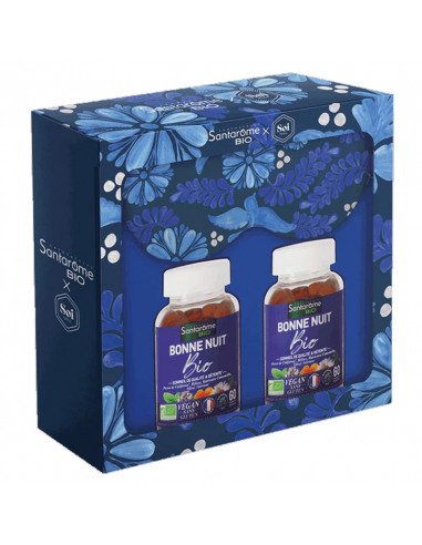 Santarome Bio X Soi Coffret Bonne Nuit 2x60 gummies boite bleue