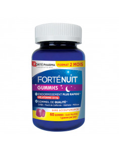 Forténuit Gummies Mélatonine. x60 gommes format 2 mois