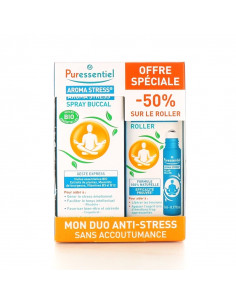 Puressentiel Aroma Stress Duo Anti-stress Spray Buccal 20ml + Roller 5ml