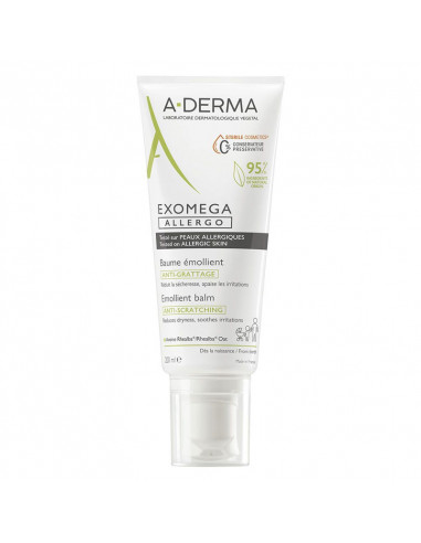 Aderma Exomega Allergo Baume émollient Visage et Corps. 200ml grand tube