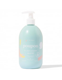 Poupon Gel Lavant Ultra Doux Corps Cheveux Bébé. 500ml flacon pompe bleu