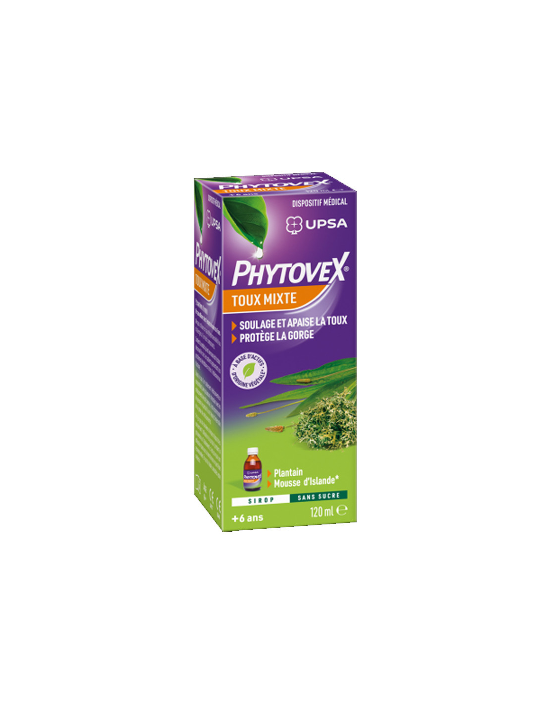 Sirop contre la toux Phytoxil sans sucre - A base de plantes