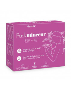 Naturfit Pack Minceur Post Natal. 60 + 30 gélules boite rose