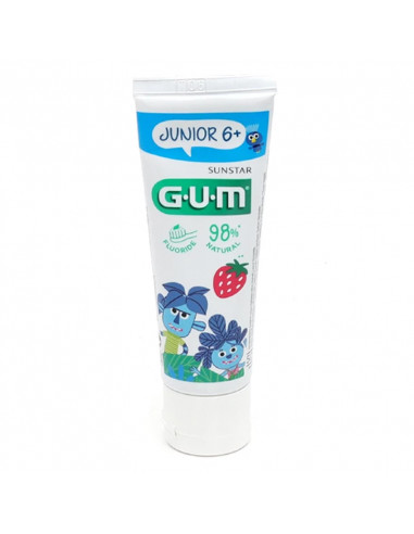 Gum Junior Dentifrice Fraise 6ans+...