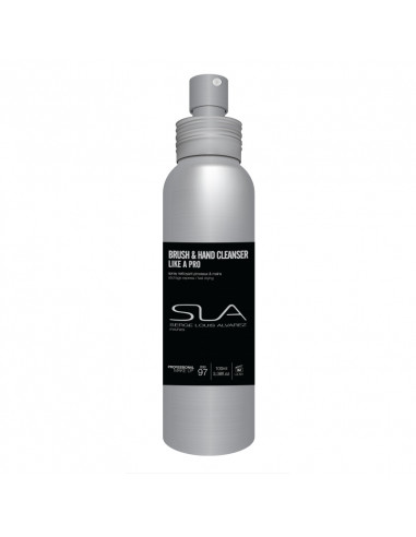 SLA Brush Cleanser Like a Pro Nettoyant Pinceau. 100ml spray gris noir
