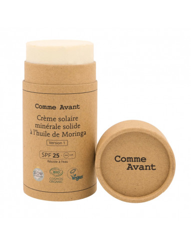 Comme Avant Crème Solaire Solide SPF 25. 80g stick