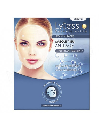 Lytess Masque Tissu Anti-âge Liftant Soin Visage. x1
