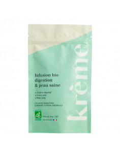 Infusion krème sachet bleu vert l'infuseur Kodama Digestion Anti imperfections