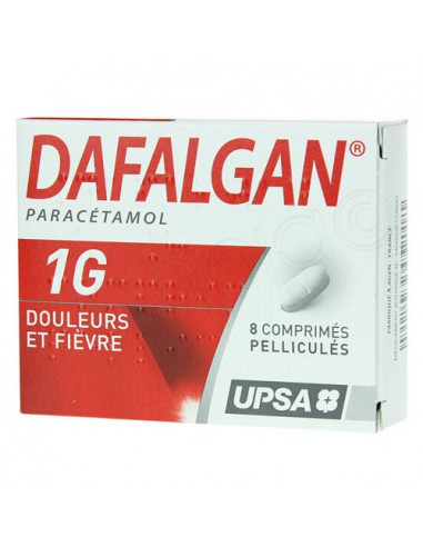 Dafalgan 1G 8 comprimés pelliculés
