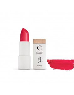 Couleur Caramel Rouge à Lèvres Mat Bio rechargeable Rouge Groseille n°122. 3,5g