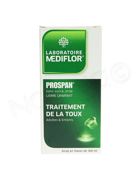 Prospan Sans sucre Lierre grimpant Toux adultes et enfants sirop 100ml