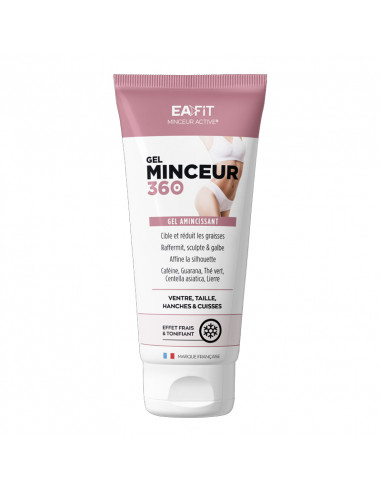 EAFit Gel Minceur 360 Amincissant. 200ml tube rose et blanc