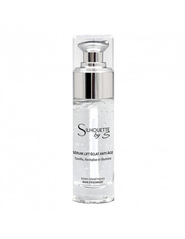 Silhouette by S Sérum Lift Eclat Anti-âge Bave d'Escargot. 30ml flacon pompe airless transparent