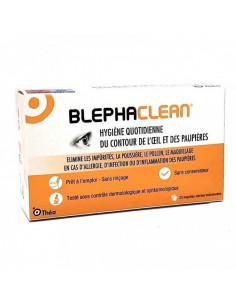 BlephaClean Hygiène Contour de l'oeil et Paupières. x20 lingettes stériles individuelles