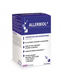Ineldea Allerbiol Confort Voies Respiratoires. 60 gélules boite bleue blanche