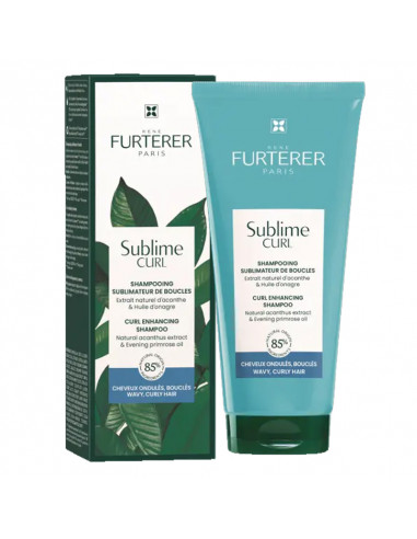 René Furterer Sublime Curl Shampooing Sublimateur Boucles. 200ml tube bleu