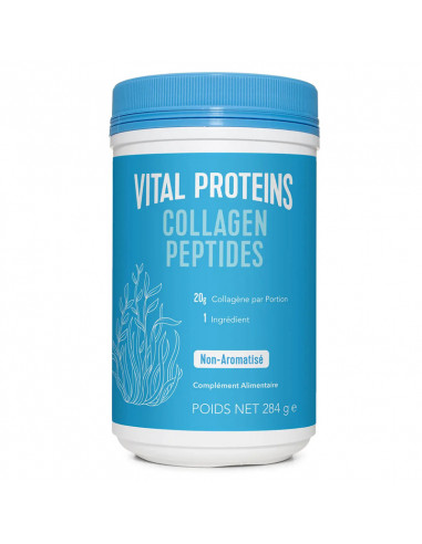 Vital Proteins Collagen Peptides. 284g pot bleu non aromatisé sans gout