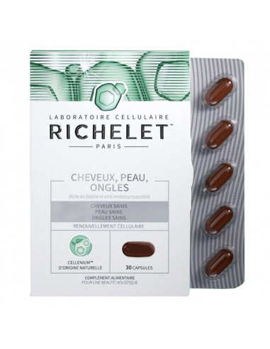 Richelet Cheveux Peau Ongles 30 capsules