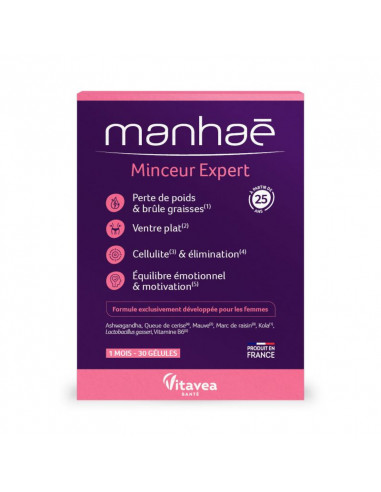 Manhaé Minceur Expert. 30 gélules