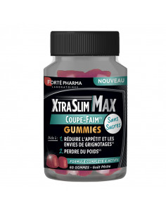 Forté Pharma XtraSlim Max Coupe-Faim Gummies. 60 gommes gout pêche