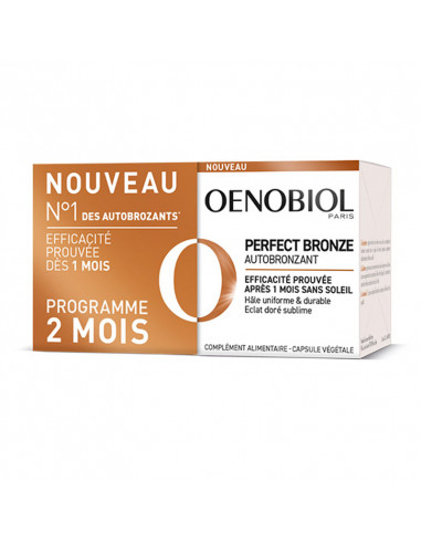 Oenobiol Perfect Bronze Autobronzant. Lot 2x30 capsules