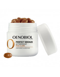 Oenobiol Perfect bronze Autobronzant Peau Claire. 30 capsules