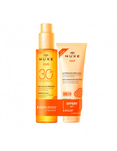 Nuxe Sun Huile Solaire Bronzante Haute Protection SPF30 Visage et Corps Spray 150 ml