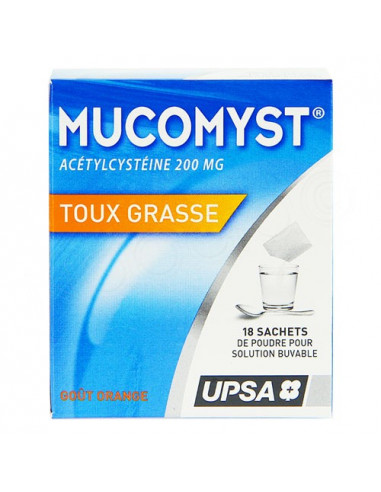 Mucomyst 200 mg Poudre en sachet B/18