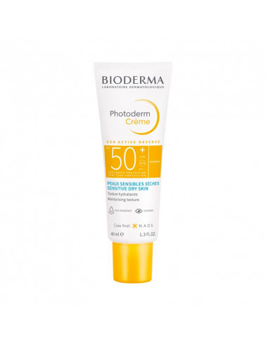 Bioderma Photoderm Crème Visage SPF50+ Peaux sensibles sèches Tube 40 ml