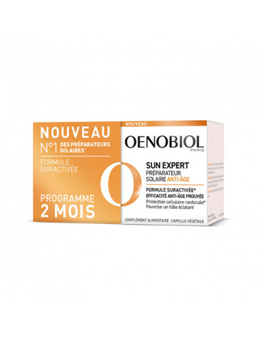 Oenobiol Sun Expert Caps préparateur solaire anti-âge 2Pots/30 gélules
