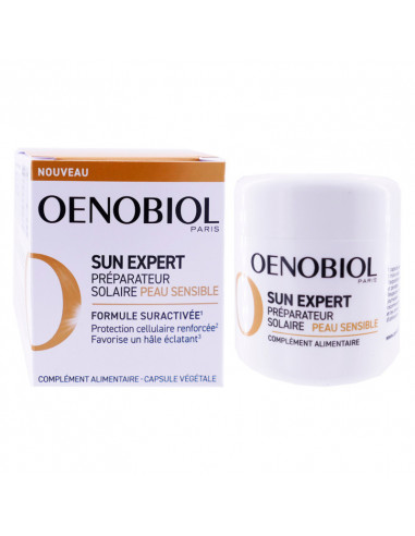 Oenobiol Sun Expert Caps préparateur Peau Sensible 30 gélules
