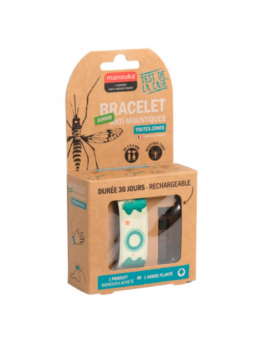 Manouka Bracelet Anti-Moustiques Junior 3-9 ans