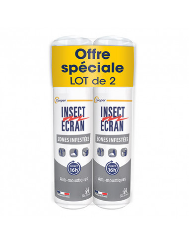 Insect Ecran Zones Infestées Anti-Moustiques. Lot 2x100ml