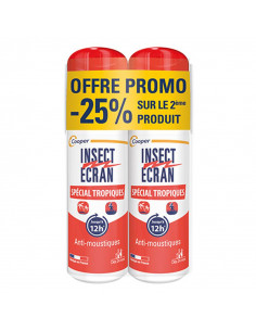 Insect Ecran Spécial Tropiques Anti-moustiques. Lot 2x75ml