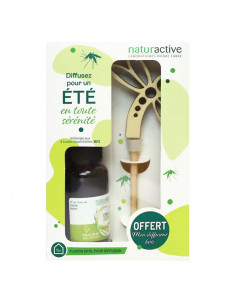 Naturactive Coffret Citronnelle Complexe Diffusion 30ml + diffuseur bois capillarité forme libellule