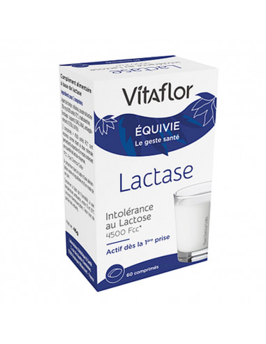Vitaflor Lactase Intolérance au Lactose. 60 comprimés