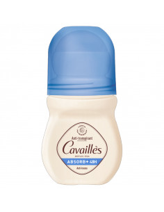 Cavaillès Anti-transpirant Absorb+ 48h Anti-traces. Roll-on 50ml bouchon bleu